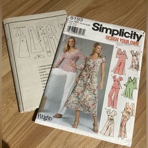 Simplicity 5193 Misses Petite Dress, Top and Pants